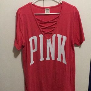 PINK Victoria Secret V-Neck Tee